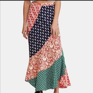 Free People Hidden Heart Bohemian maxi skirt
